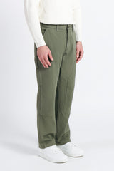 PANTALONE MODELLO WORKER VERDE MILITARE - Sonnybono