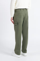 PANTALONE MODELLO WORKER VERDE MILITARE - Sonnybono