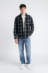 CAMICIA IN PILE FANTASIA NERO