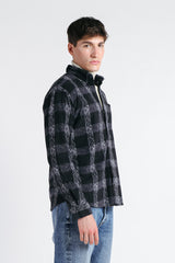 CAMICIA IN PILE FANTASIA NERO