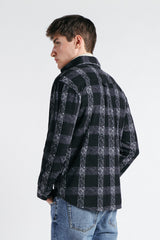 CAMICIA IN PILE FANTASIA NERO