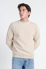 FELPA GIROCOLLO IN PILE BEIGE CHIARO