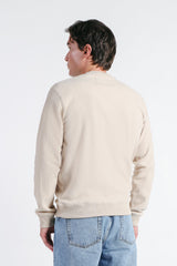 FELPA GIROCOLLO IN PILE BEIGE CHIARO