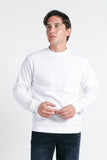 FELPA GIROCOLLO IN PILE BIANCO - Sonnybono