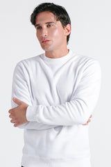 FELPA GIROCOLLO IN PILE BIANCO