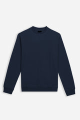 FELPA GIROCOLLO IN PILE BLEU