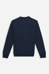 FELPA GIROCOLLO IN PILE BLEU