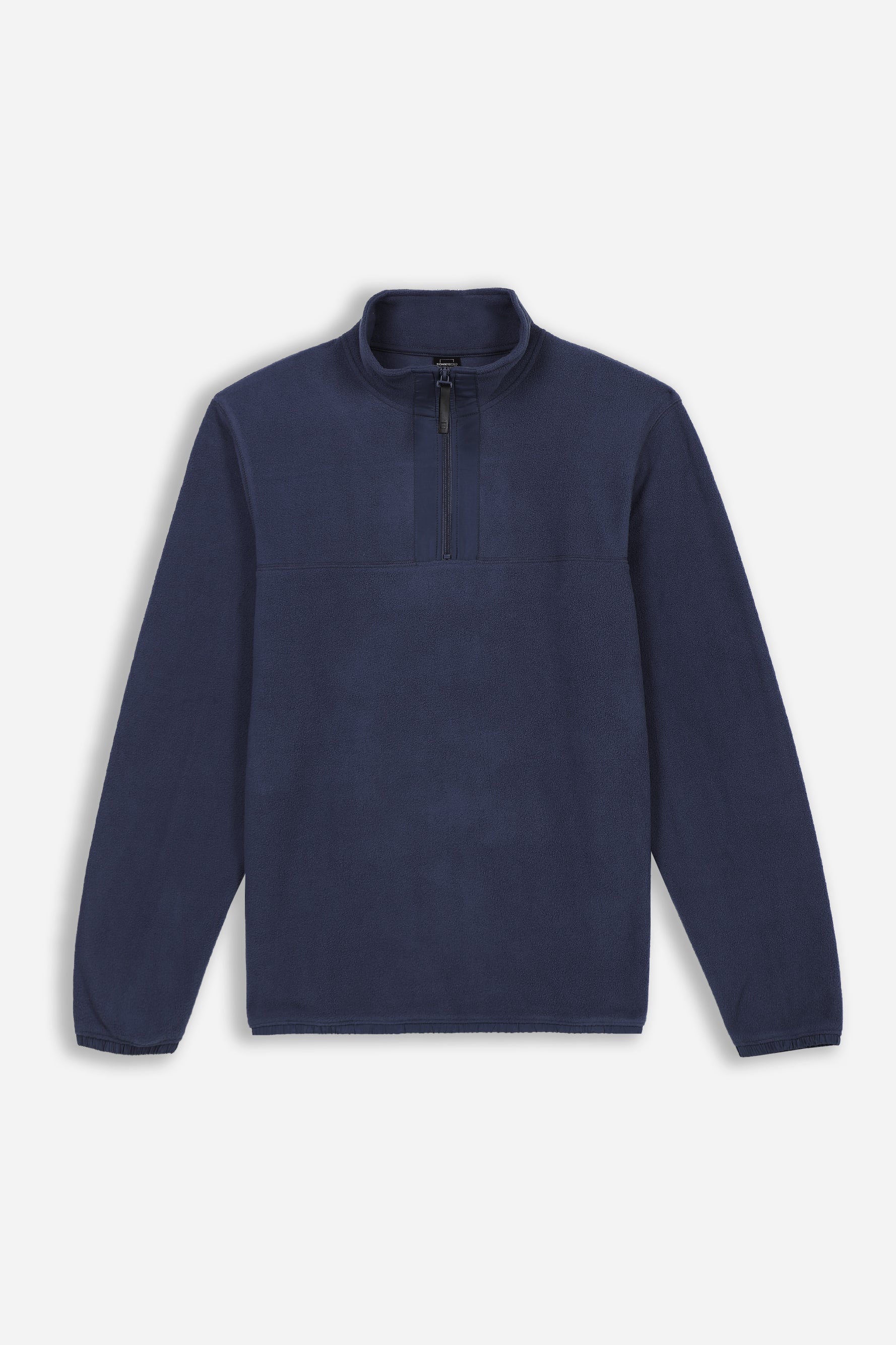 FELPA MEZZA ZIP IN PILE BLEU - Sonnybono