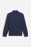 FELPA MEZZA ZIP IN PILE BLEU - Sonnybono
