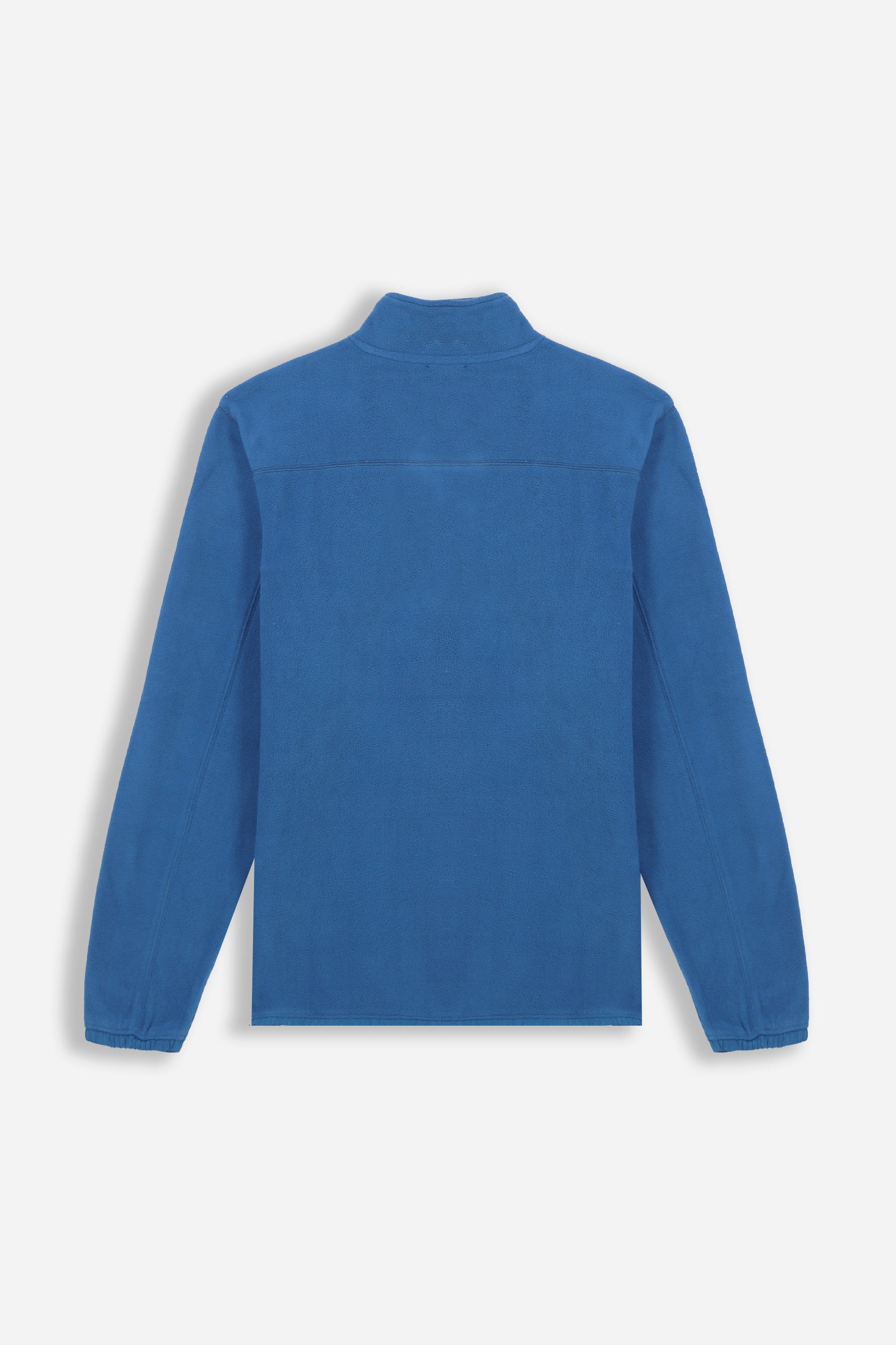 FELPA MEZZA ZIP IN PILE PETROLIO - Sonnybono