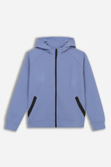 FELPA CON CAPPUCCIO E TASCHE AVION