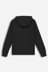 FELPA CON CAPPUCCIO E TASCHE NERO