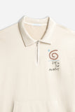 FELPA COLLO CAMICIA BEIGE CHIARO - Sonnybono