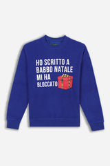 FELPA NATALIZIA IN PILE BLUETTE