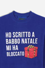 FELPA NATALIZIA IN PILE BLUETTE