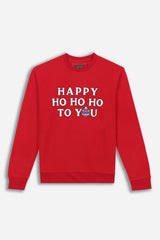 FELPA NATALIZIA IN PILE RUBINO