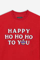 FELPA NATALIZIA IN PILE RUBINO