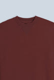 FELPA GIROCOLLO BASIC BORDEAUX - Sonnybono