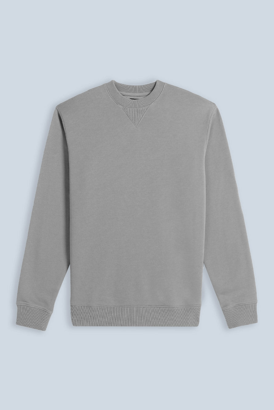 FELPA GIROCOLLO BASIC GRIGIO