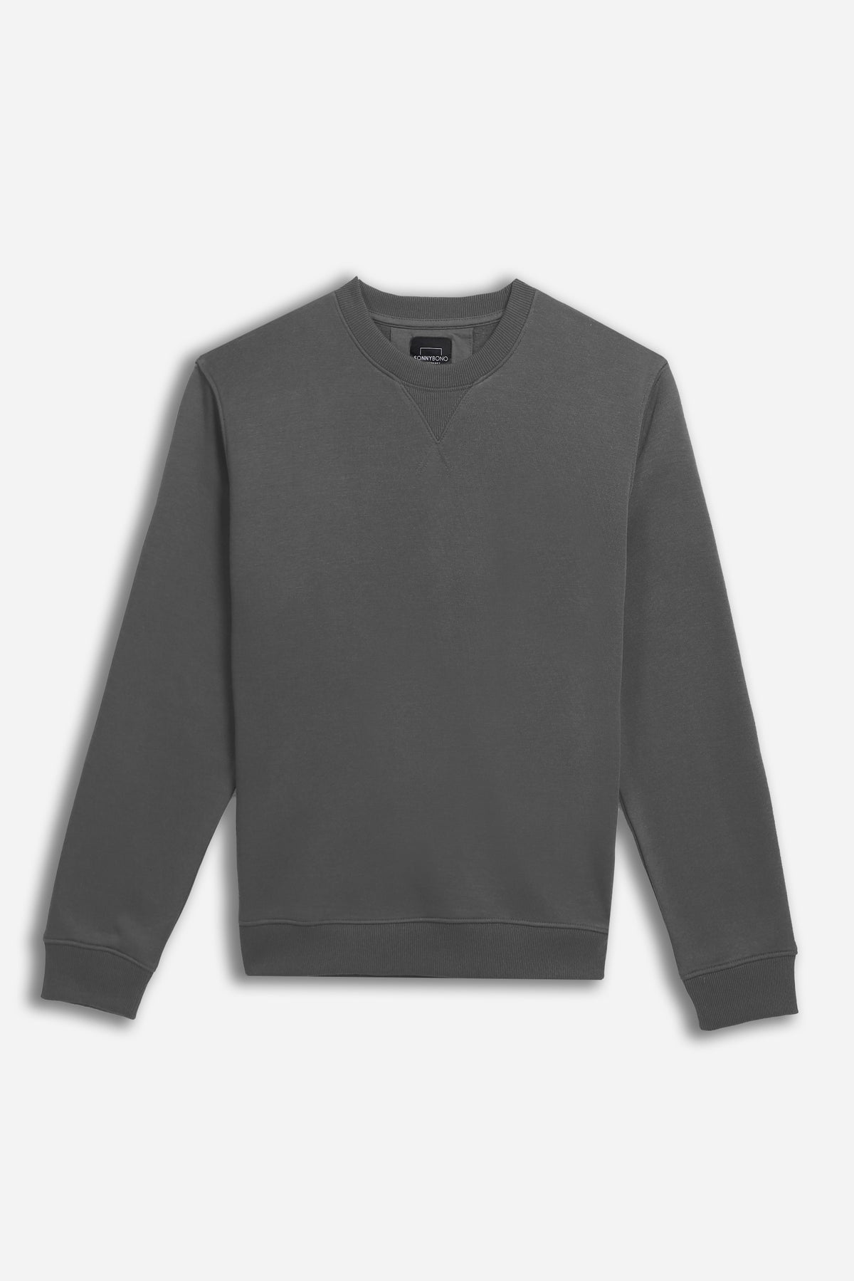 FELPA GIROCOLLO BASIC GRIGIO SCURO