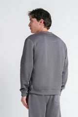 FELPA GIROCOLLO BASIC GRIGIO SCURO