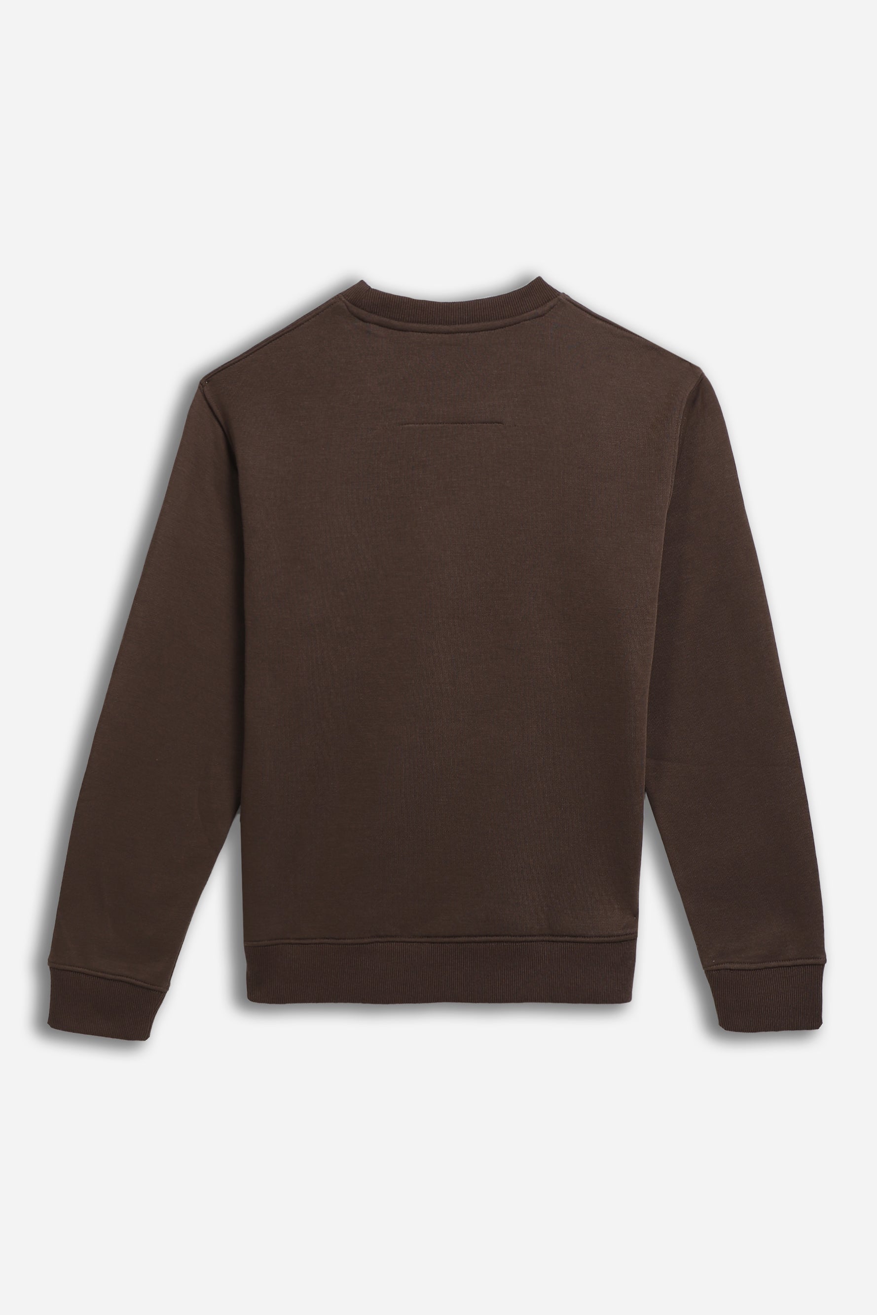 FELPA GIROCOLLO BASIC MARRONE