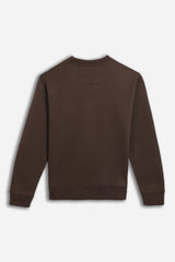 FELPA GIROCOLLO BASIC MARRONE