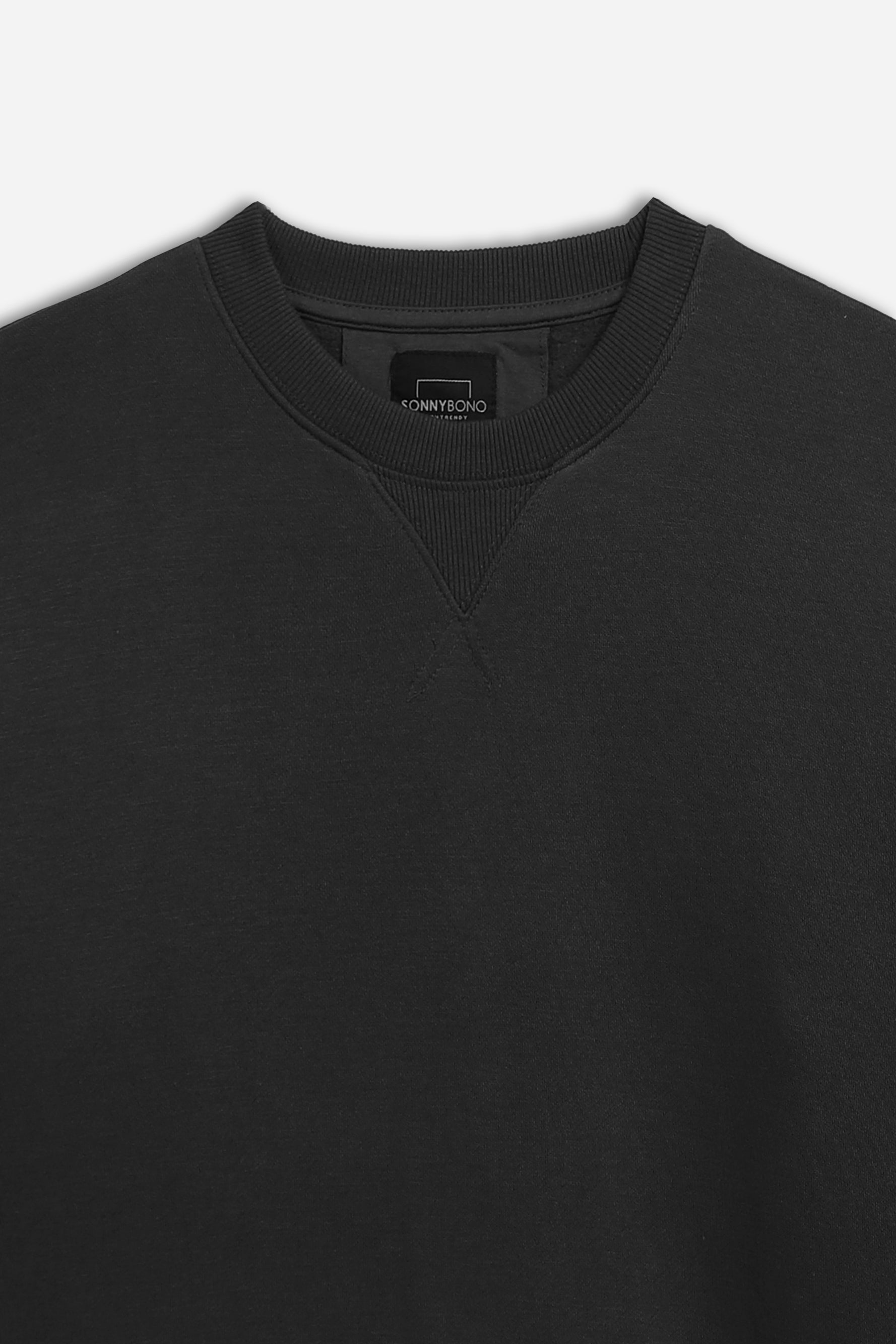 FELPA GIROCOLLO BASIC NERO