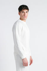 FELPA GIROCOLLO BASIC PANNA