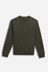 FELPA GIROCOLLO BASIC VERDE MILITARE