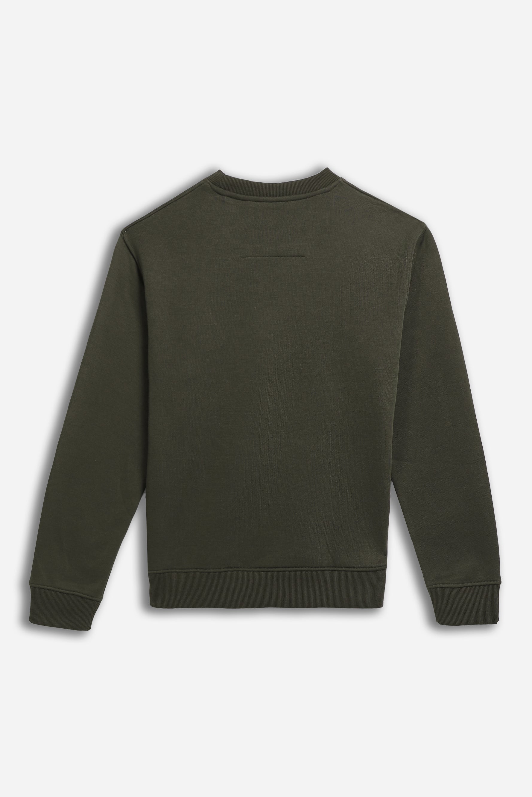 FELPA GIROCOLLO BASIC VERDE MILITARE