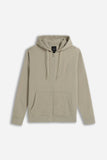 FELPA FULL ZIP CON CAPPUCCIO BASIC TORTORA - Sonnybono