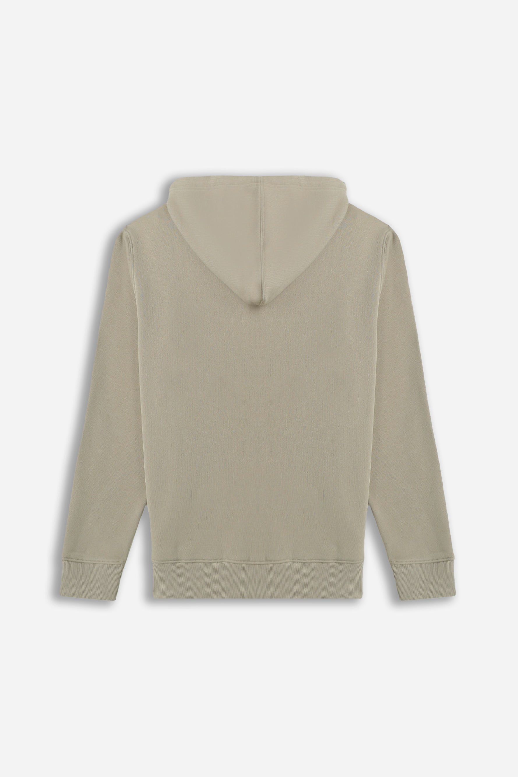 FELPA FULL ZIP CON CAPPUCCIO BASIC TORTORA