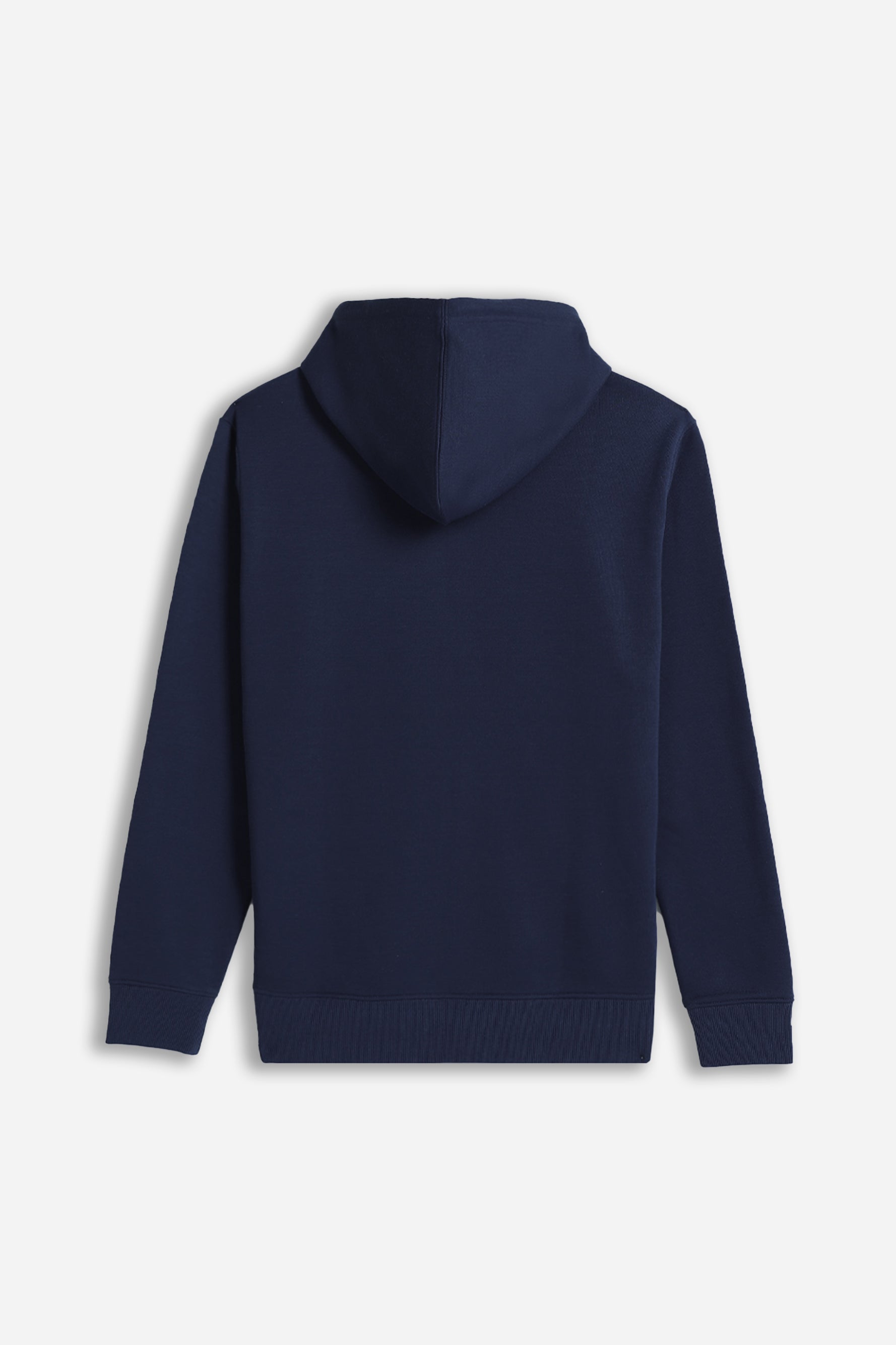 FELPA FULL ZIP CON CAPPUCCIO BASIC BLEU