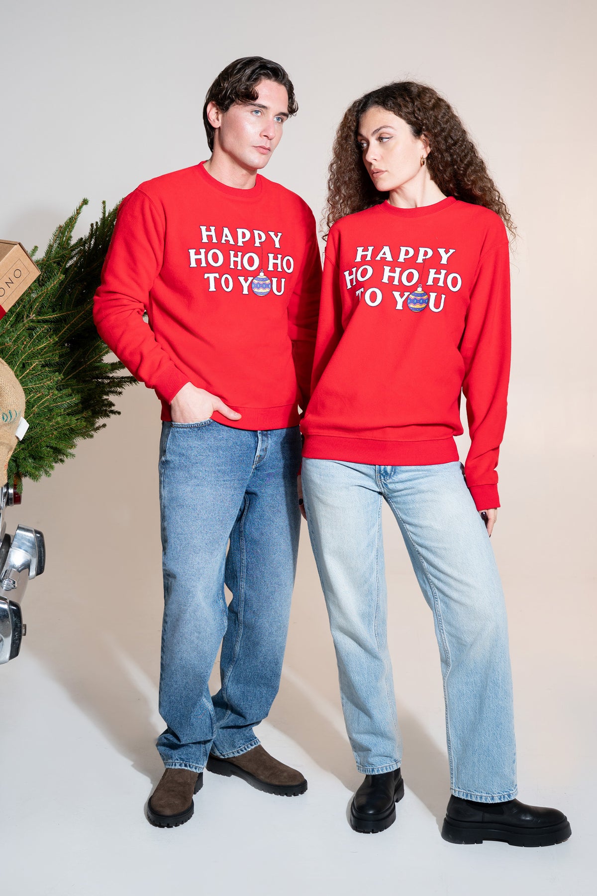 FELPA NATALIZIA IN PILE RUBINO