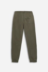 PANTALONE JOGGER DA TUTA VERDE MILITARE