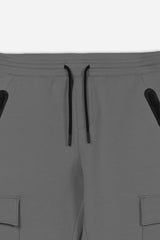 PANTALONE JOGGER IN FELPA GRIGIO SCURO