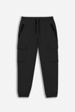 PANTALONE JOGGER IN FELPA NERO