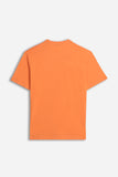 T-SHIRT CON LOGO STAMPATO ARANCIO