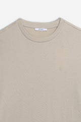 T-SHIRT CON LOGO STAMPATO BEIGE - Sonnybono