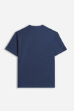 T-SHIRT CON LOGO STAMPATO INDACO
