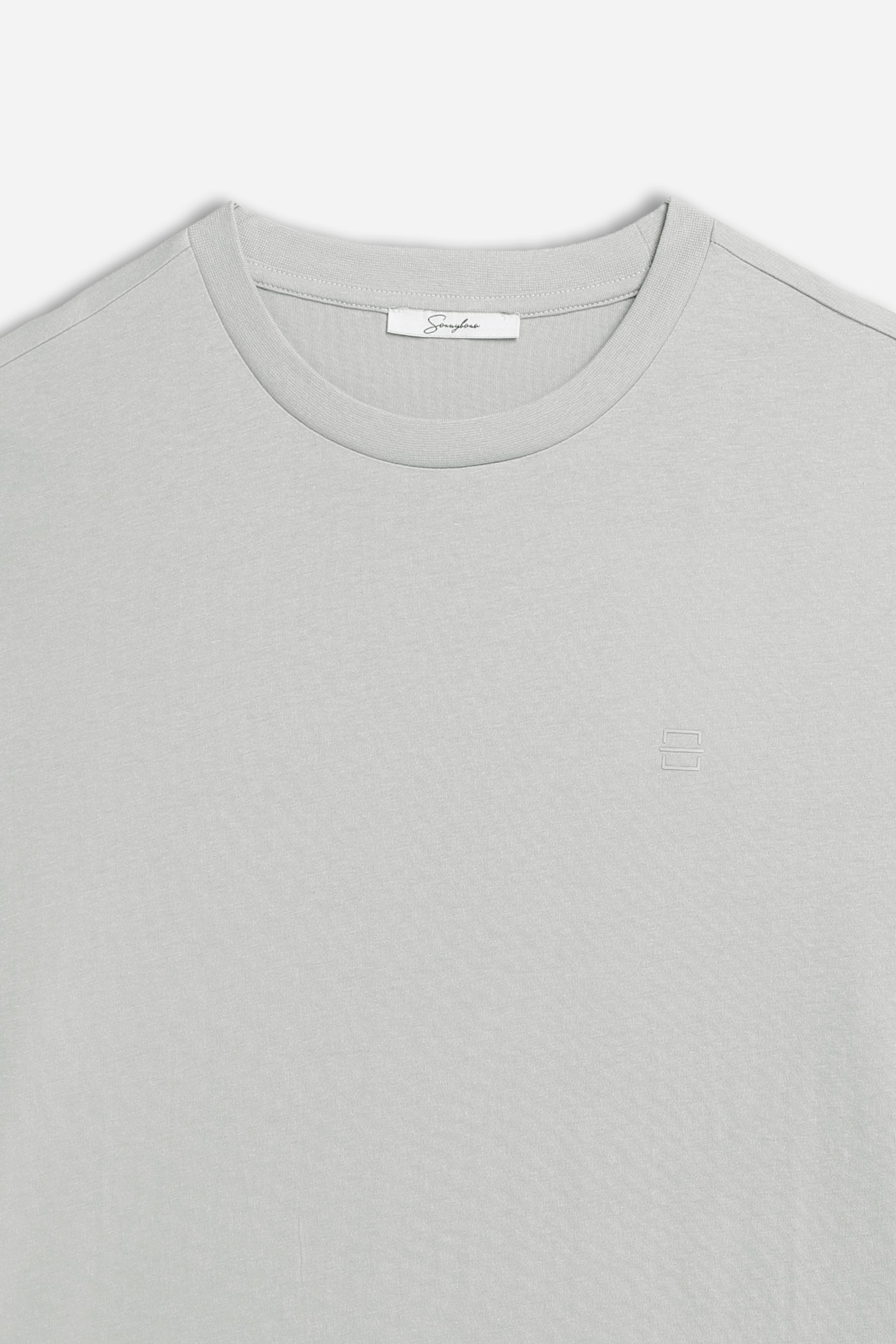 T-SHIRT CON LOGO STAMPATO GRIGIO CHIARO - Sonnybono