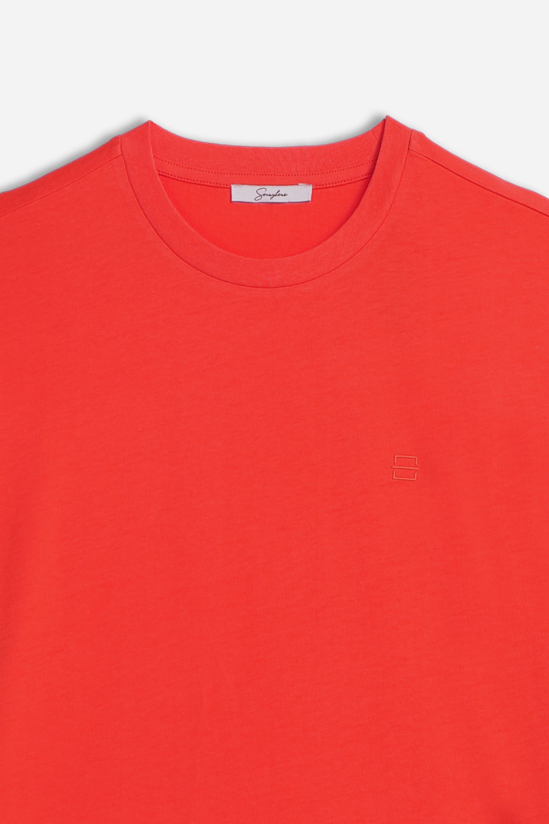 T-SHIRT CON LOGO STAMPATO ROSSO - Sonnybono