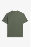 T-SHIRT CON LOGO STAMPATO VERDE MILITARE