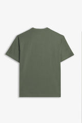 T-SHIRT CON LOGO STAMPATO VERDE MILITARE - Sonnybono