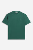 T-SHIRT CON LOGO STAMPATO VERDE BOSCO