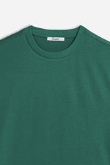 T-SHIRT CON LOGO STAMPATO VERDE BOSCO - Sonnybono