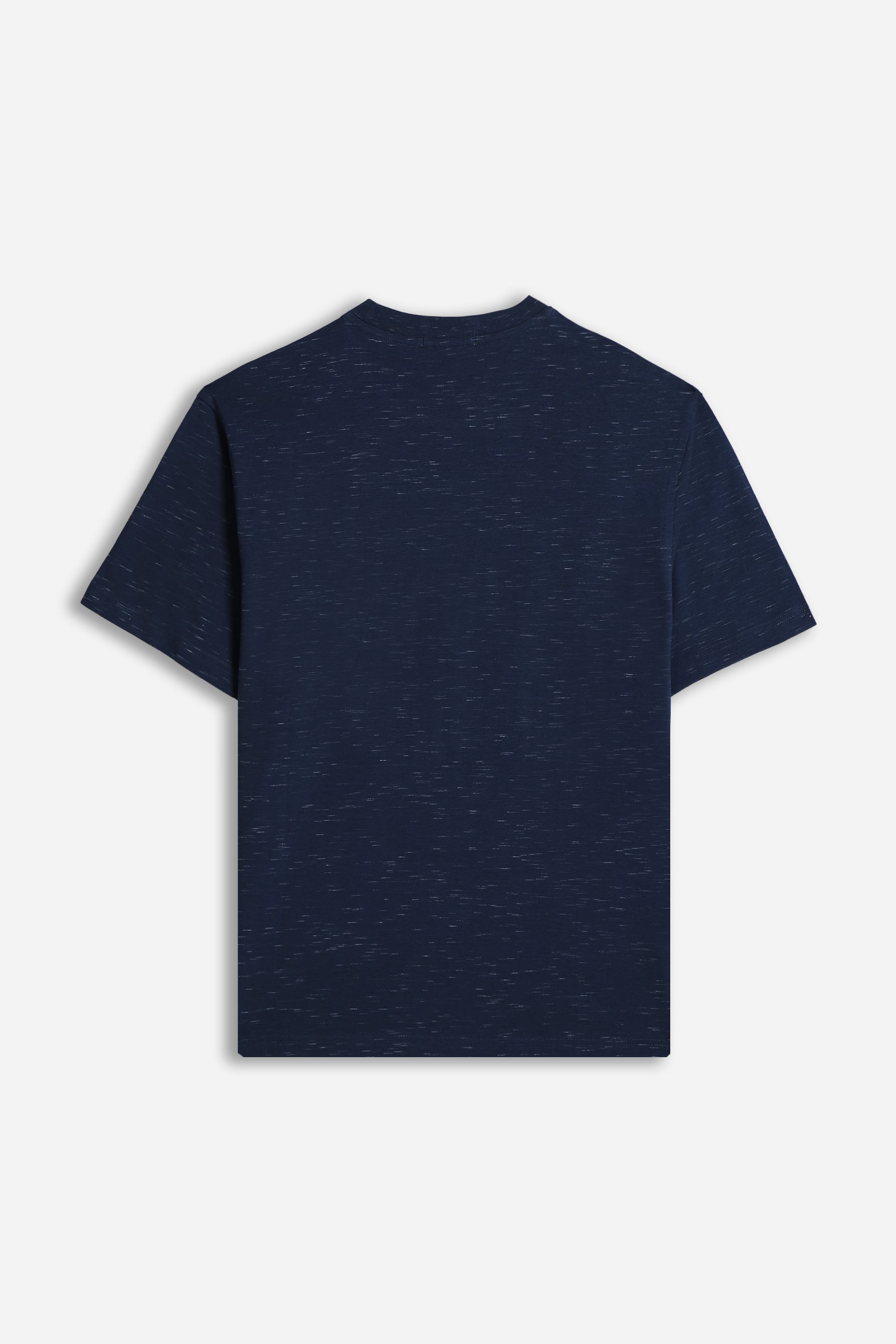 T-SHIRT GIROCOLLO IN JERSEY BLEU