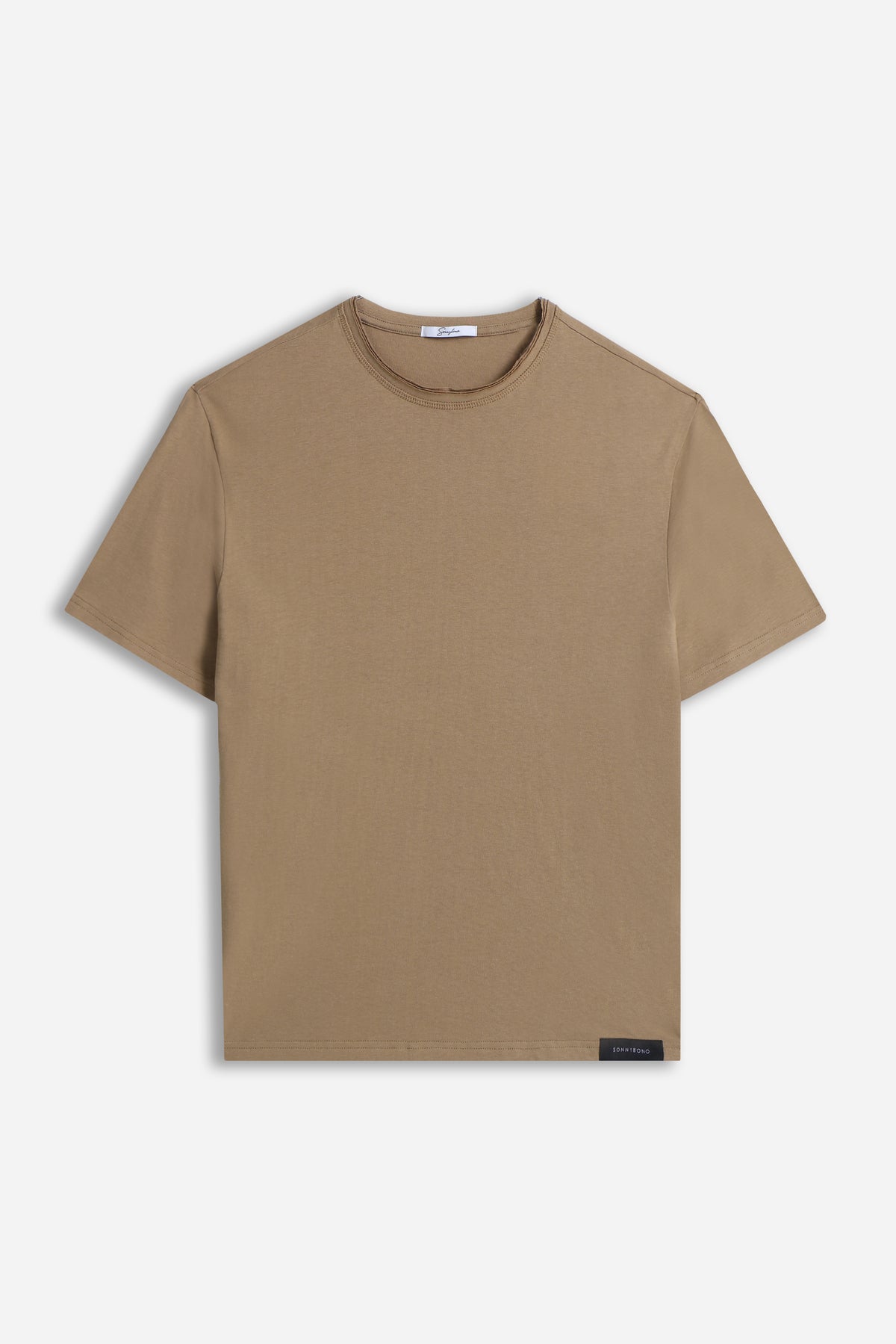 T-SHIRT GIROCOLLO BASIC FANGO