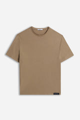 T-SHIRT GIROCOLLO BASIC FANGO